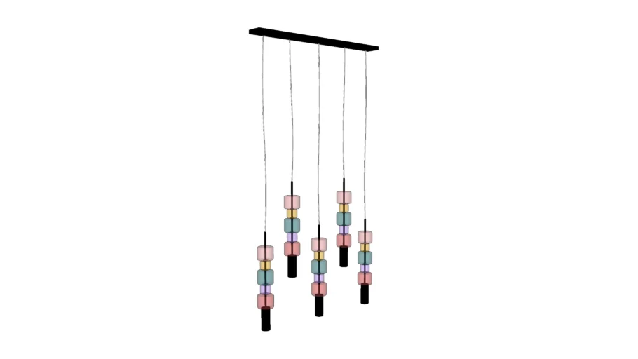 55844 Pendant Lamp Candy Bar Colore 100cm