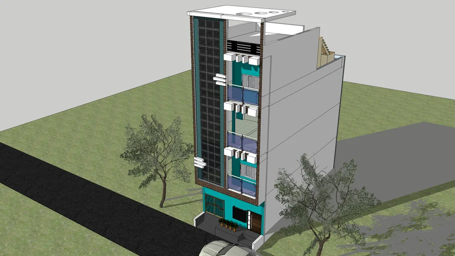 4 floor residential building