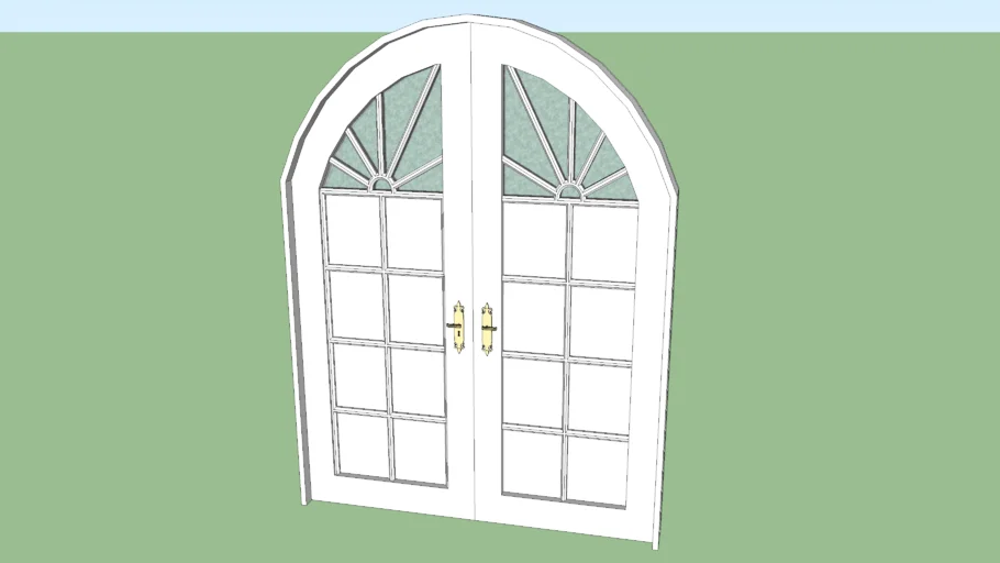 Decorative Arch Duble Front Door