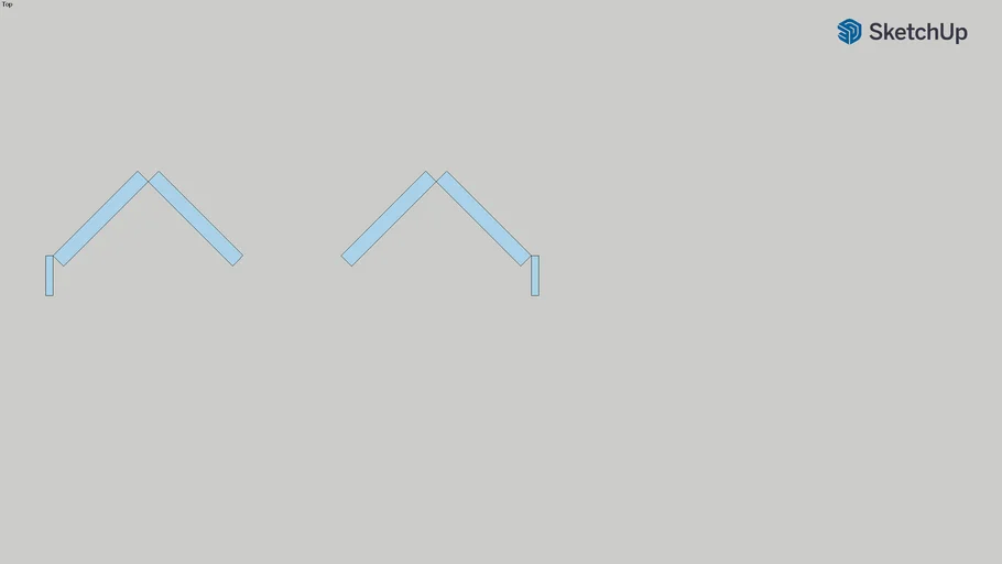 2D 4' Bifold Door Symbol