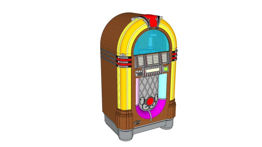 Jukebox クラシックデザイン Jukebox Box, Box in the Shape of an Old Jukebox, .studio and