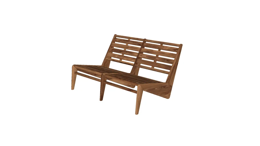 Kangaroo Chair Bench 2 - Teak Outdoor - DETJER®