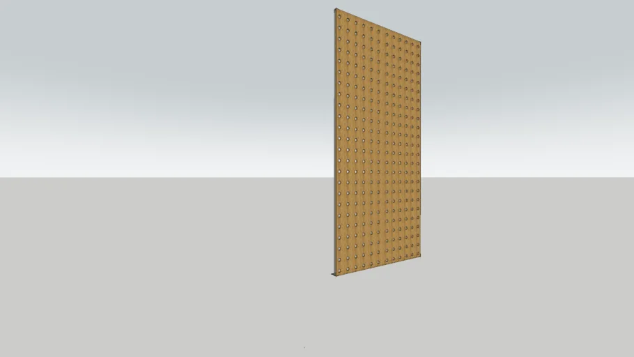 perforated wood panel