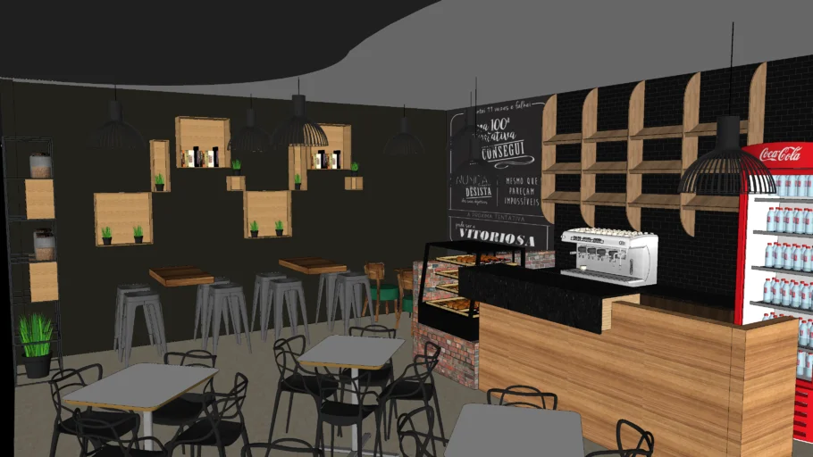 modern coffee shop