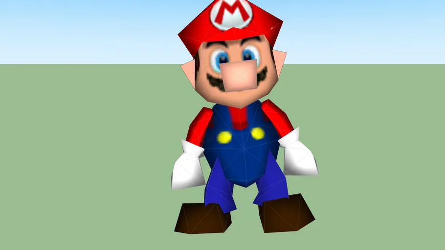 Mario from Super Smash Bros. (retextured) | 3D Warehouse