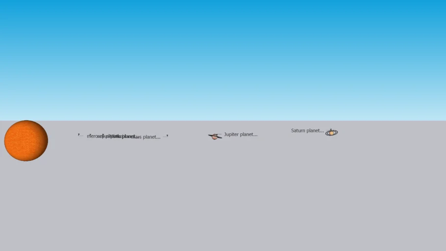 solar system model 3d