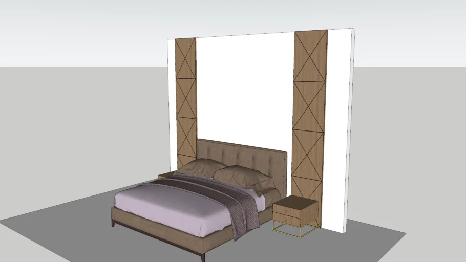 Bed Back wall design