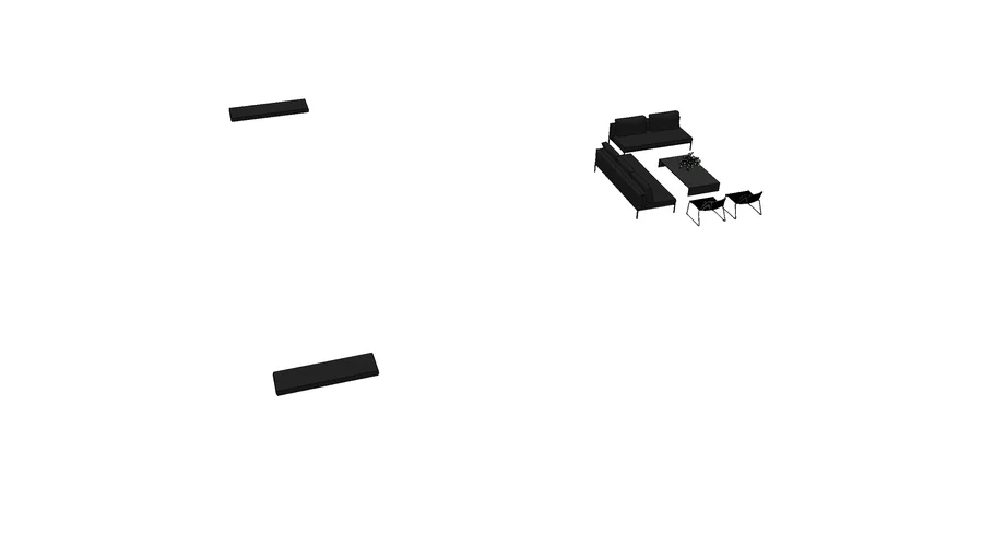 Low outdoor seating