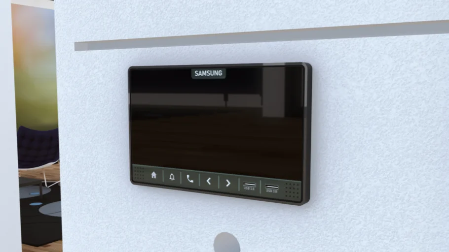 Intercom LED Black Interphone