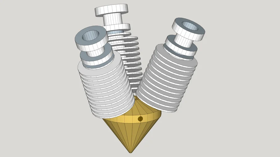 Diamond hot end kit with 3 x cold end for 3D printer