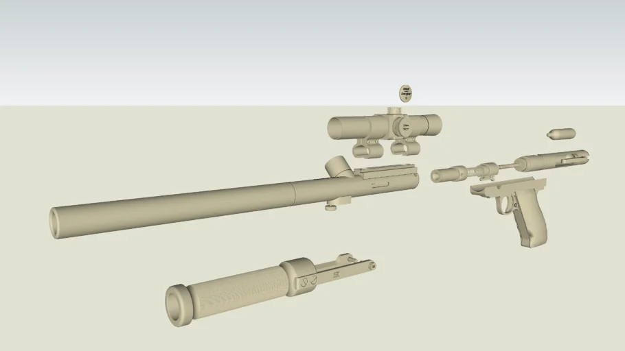 Medium-poly, Bushmaster paintball gun