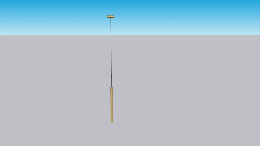 Brass Cylinder Pendant Light