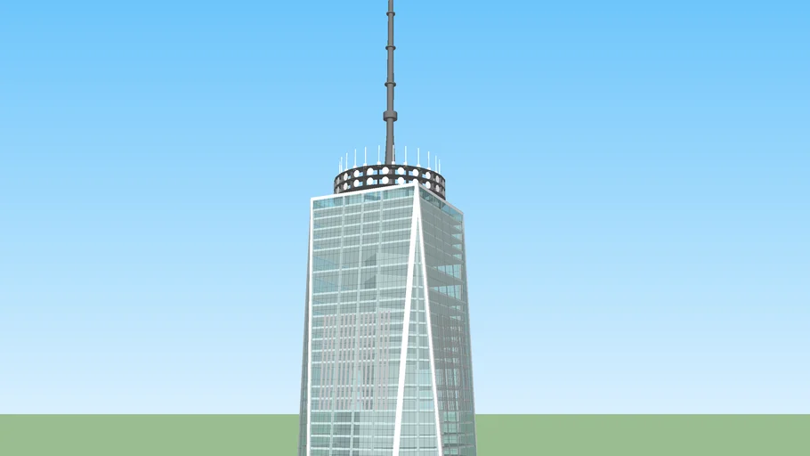 One World Trade Center (Freedom Tower),very detailed model with interior