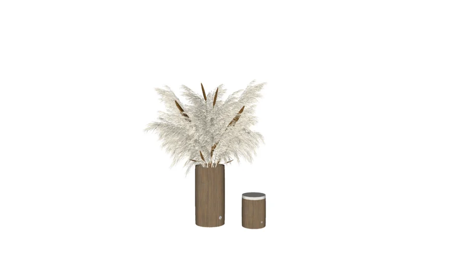 VASO COM CAPIM DOS PAMPAS