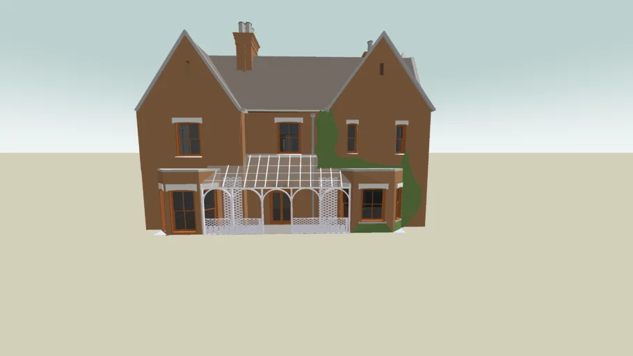 Borley Rectory - The Most Haunted House in England c. 1937 - Reproduced from S.H. Glanville's plans