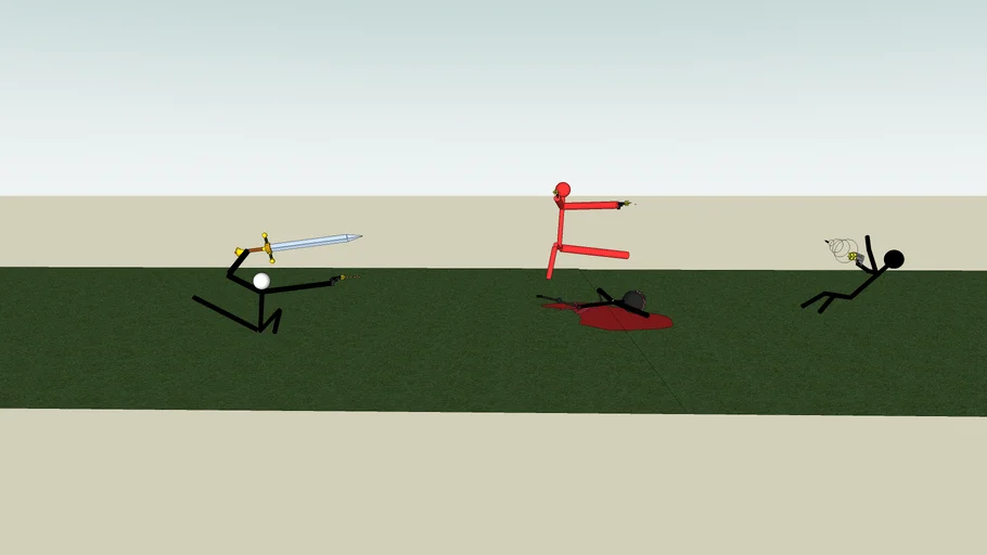 Stick man fight! | 3D Warehouse