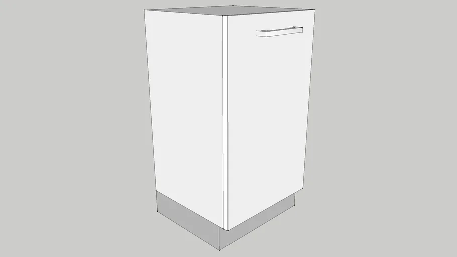 450 Base Module with One Shutter & One Adjustable Shelf 450X400X720 UID_CPUU000007