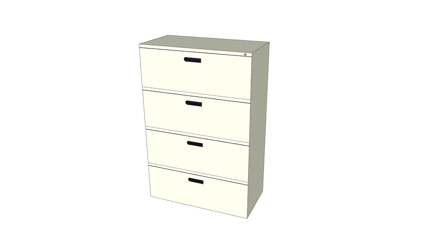4 LAYER LATERAL FILING CABINET