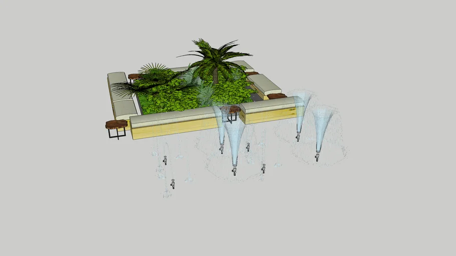 JARDINERA CON FUENTE