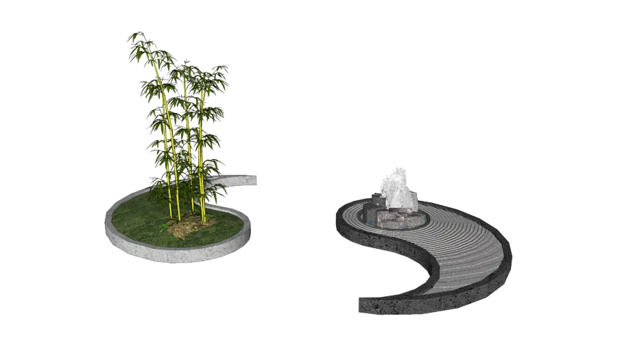 Yin Yang Zen Fountain