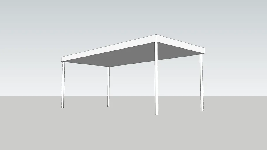8ft by 4ft riser on 3ft legs | 3D Warehouse