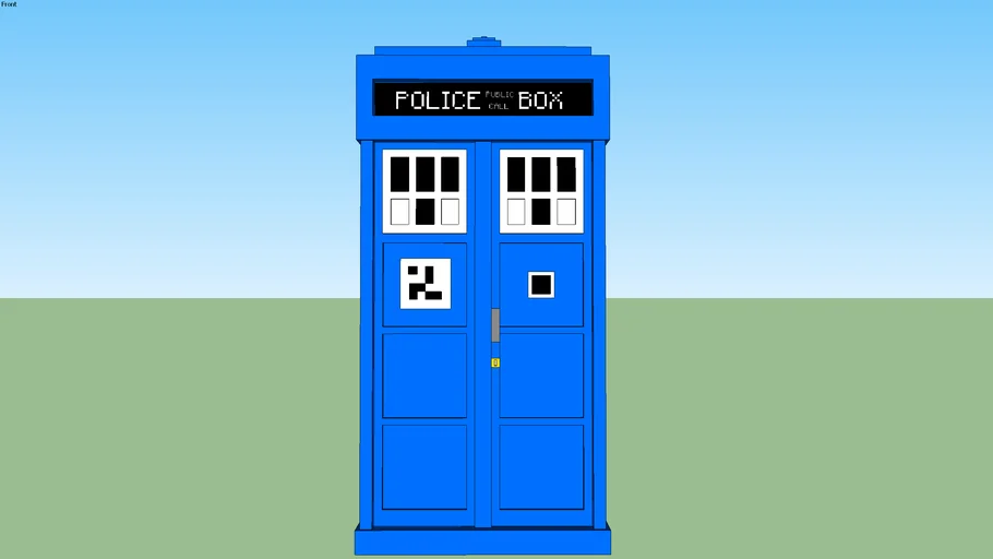 Minecraft Tardis 3d Model From Dalek Mod