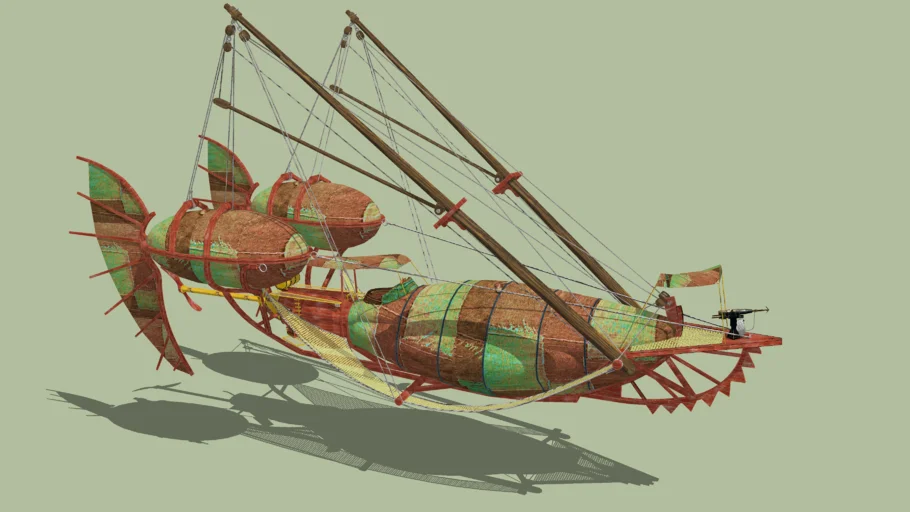 Steam punk Airship