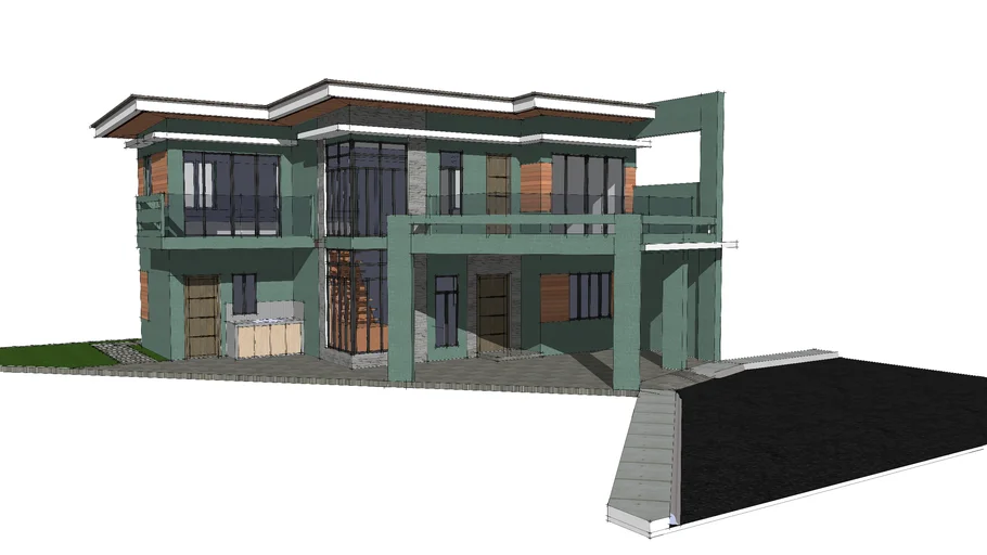 modern house | 3D Warehouse