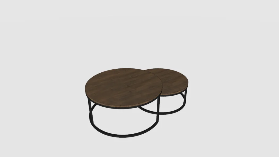 Slimline Large Round Coffee Table Vinoti