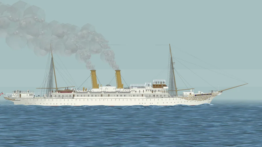 89; Prinzessin Victoria Luise at sea