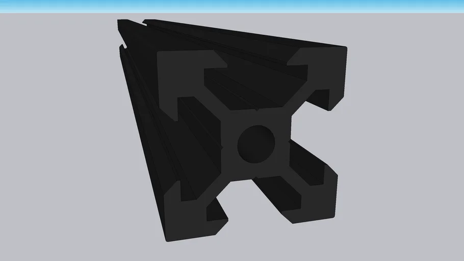 (2020 V-Slot Extrusion) Extrussion en aluminium 2020 avec fente en V