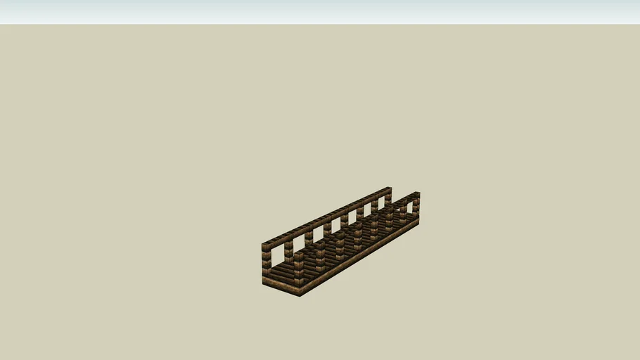 Wooden Bridge Without Water