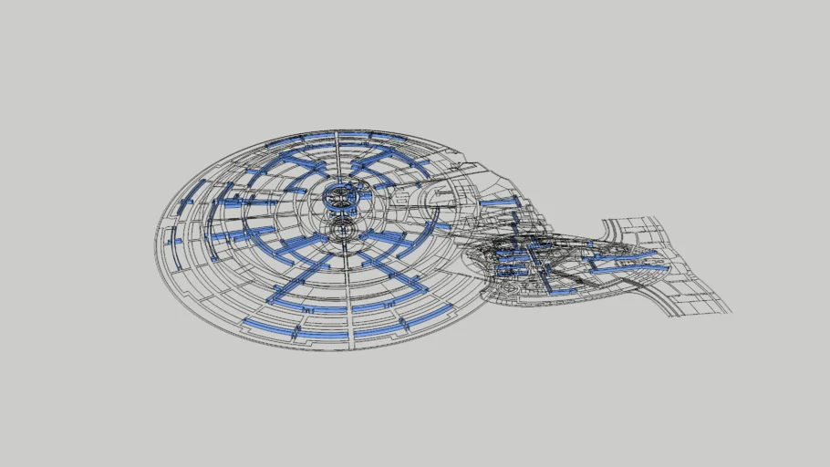 USS ENTERPRISE NCC 1701 D - Liftsystem