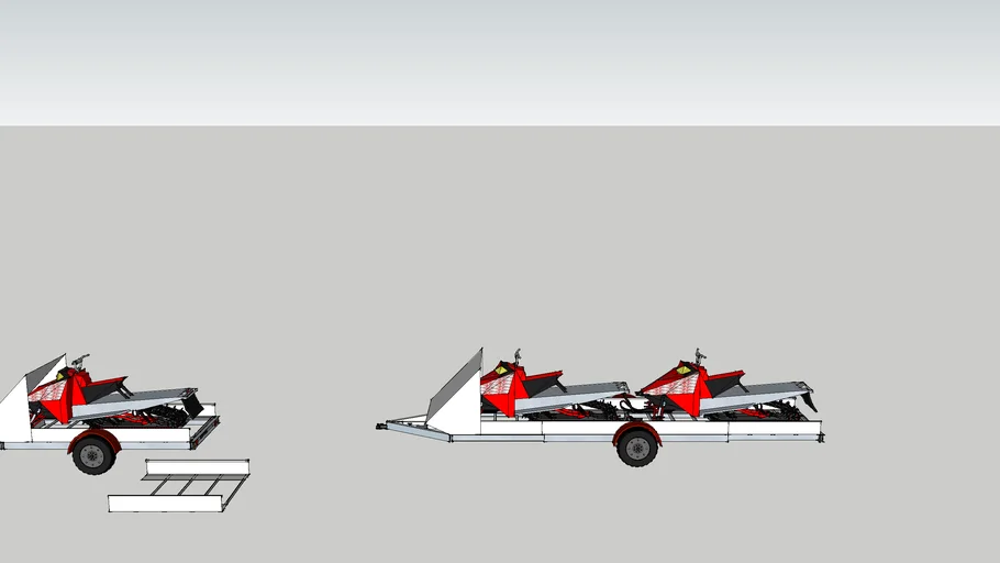 Sled Trailer, 1 or 2 sled