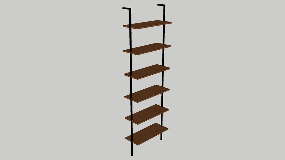 CB2 Modern Helix 96-inch Walnut Bookcase