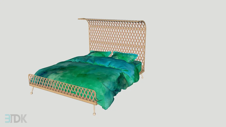 Curved Rattan Bed Anthropologie