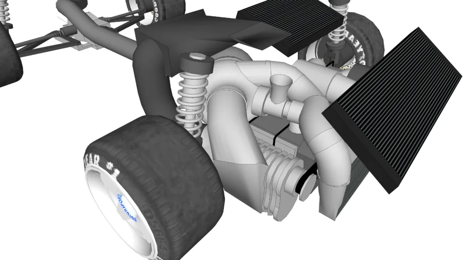 (B2) Turbo+Supercharged 2,5L Boxer engine + drivetrain