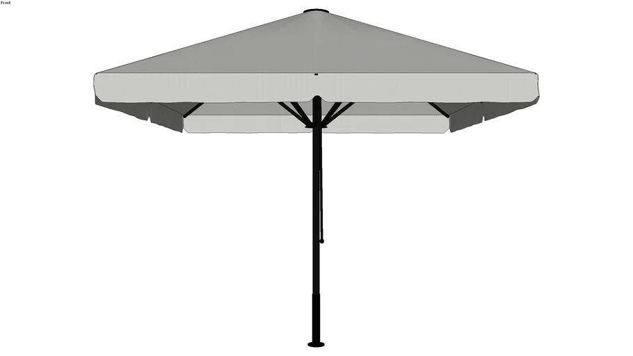 Macsymo 300 x 300 cm volants Symo Parasols