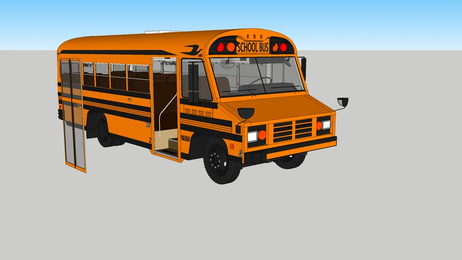 Blue Bird Mini Bird School Bus.