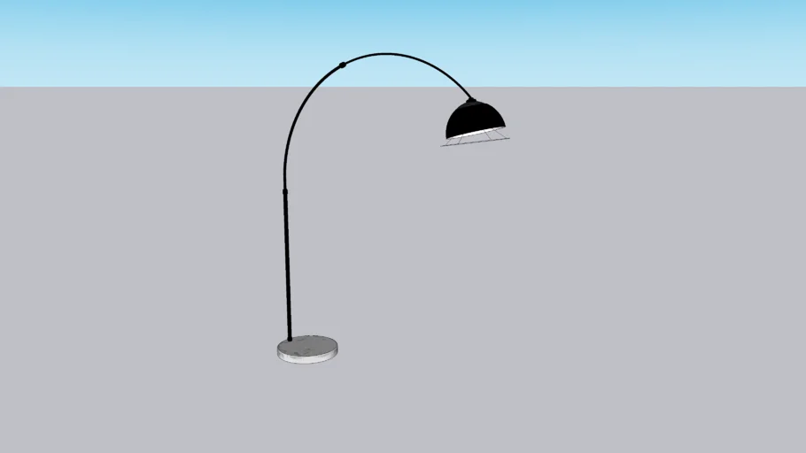 Lámpara de pie incandescente Class Plata