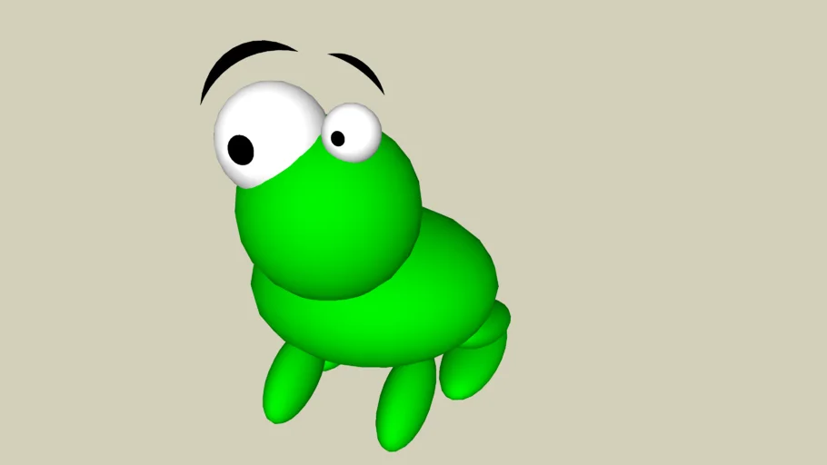 Reggorf - The Anti-Frogger Cartoon Frog