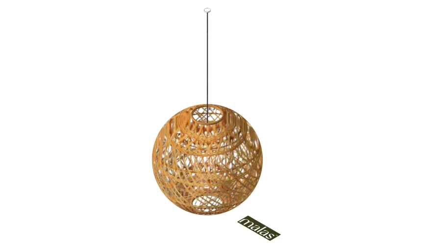 INTAI Lantern Rattan Pendant Light