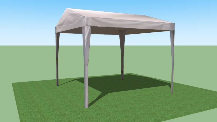 Carpa sobre pasto