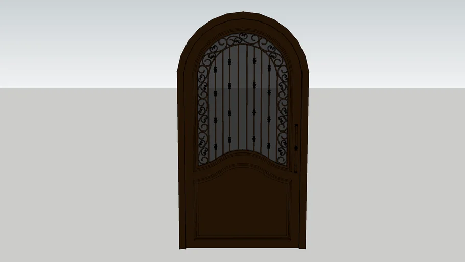 Puerta Metalica Marron