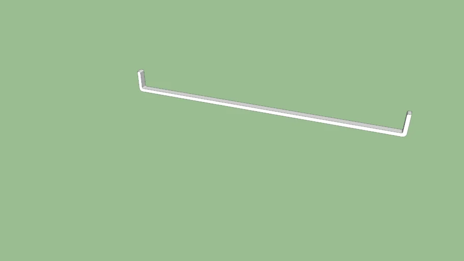 502.185.63 - Kleiderstange für Konsolen 60 cm