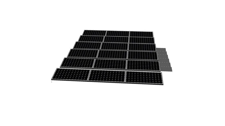 10 degree Flat Roof Solar Array
