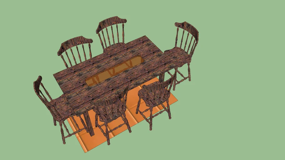 Rustic table | 3D Warehouse