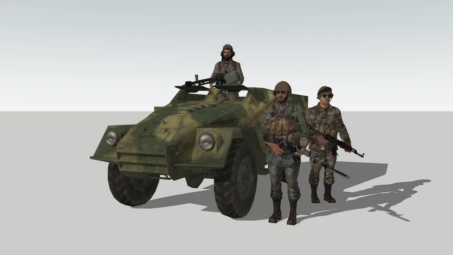 Arab BTR-40 Personnel Carrier Set 01