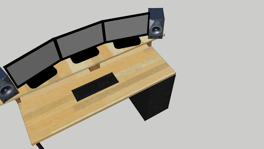 Music Production Desk (Parts from Ikea)