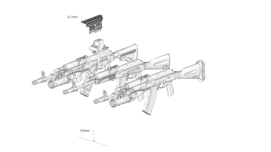 【TARKOV】AK-74 3D MODEL